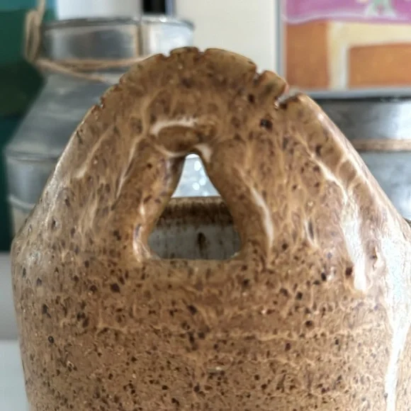 Artisan Pottery Wall Sconce Crock - Picture 4 of 6